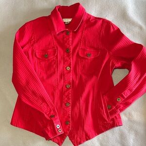 Vintage Coldwater Creek Textured Shirt Jacket